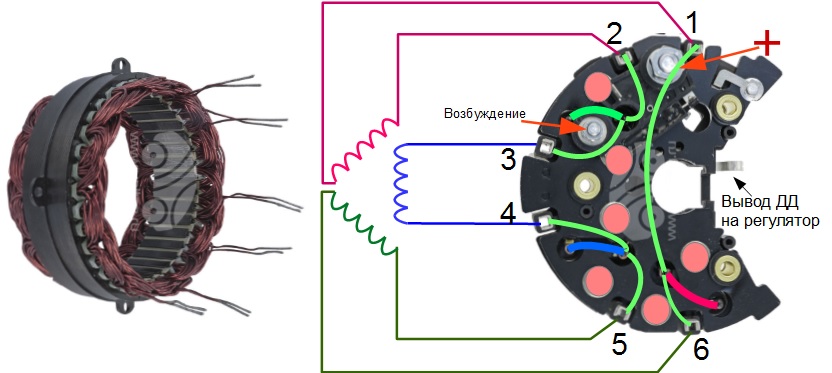 Диодный мост Bosch 150А треугольник